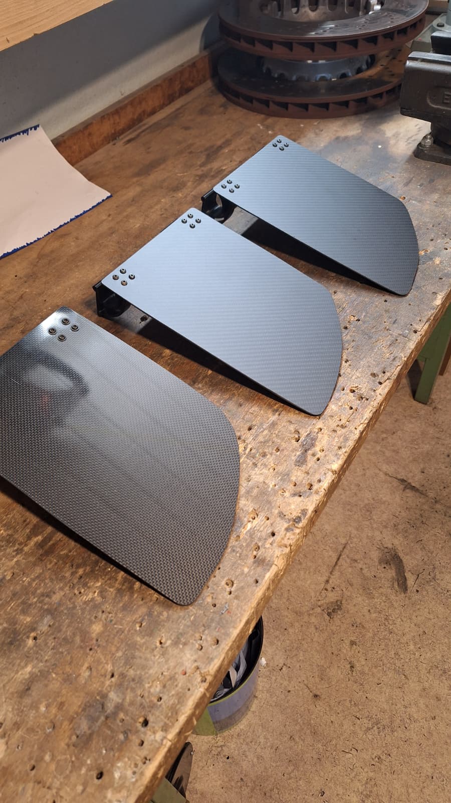 Prototype panels during development